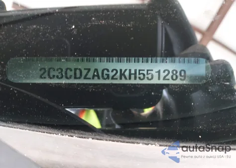 2019 Dodge Challenger Sxt из США, поврежденный, VIN 2C3CDZAG2KH551289